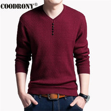 Load image into Gallery viewer, COODRONY Sweater Men Casual V-Neck Pullover Men Autumn Slim Fit Long Sleeve Shirt Mens Sweaters Knitted Cashmere Wool Pull Homme